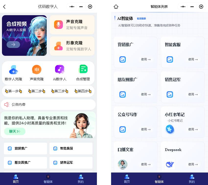 智能体数字人正版源码独立部署+SAAS账号插图1